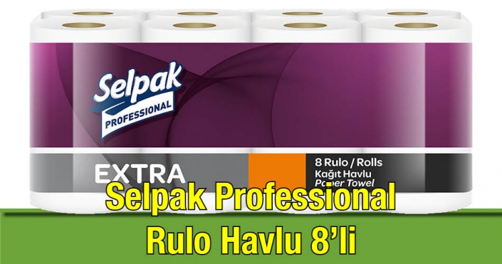 Selpak Professional Rulo Havlu 8 li Paket 3 Katlı Süper Emici Perpa