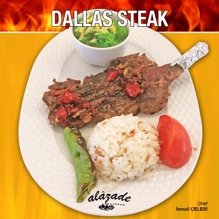 Dallas Steak Dana Antrikotun kemikli kısmından Perpa